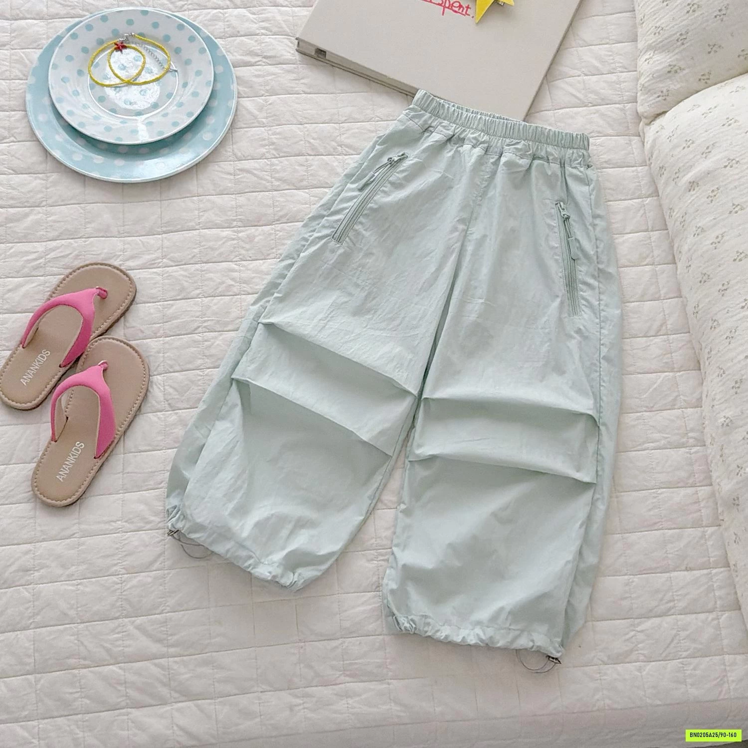 QUẦN GIÓ PHỐI MÀU KHÓA