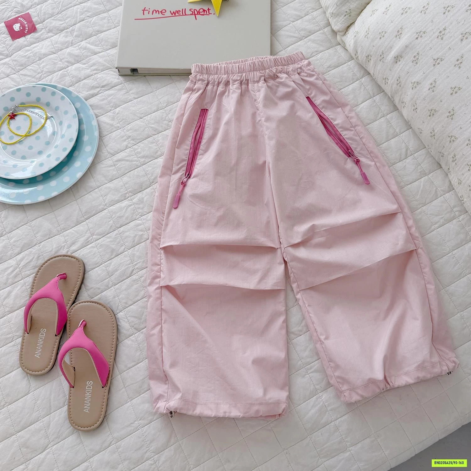 QUẦN GIÓ PHỐI MÀU KHÓA