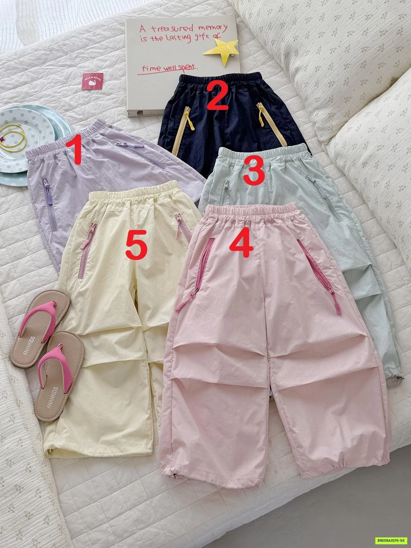 QUẦN GIÓ PHỐI MÀU KHÓA