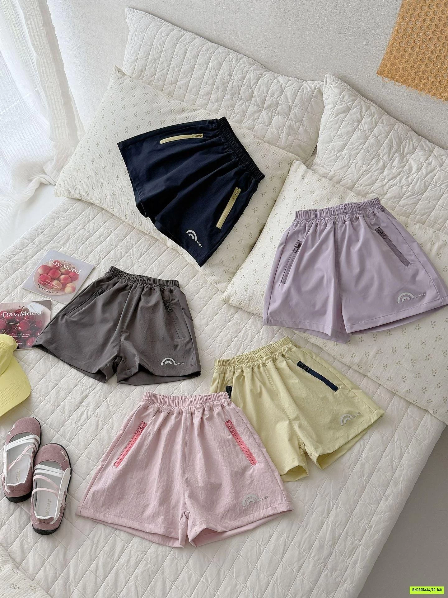 SHORT GIÓ PHỐI MÀU KHÓA