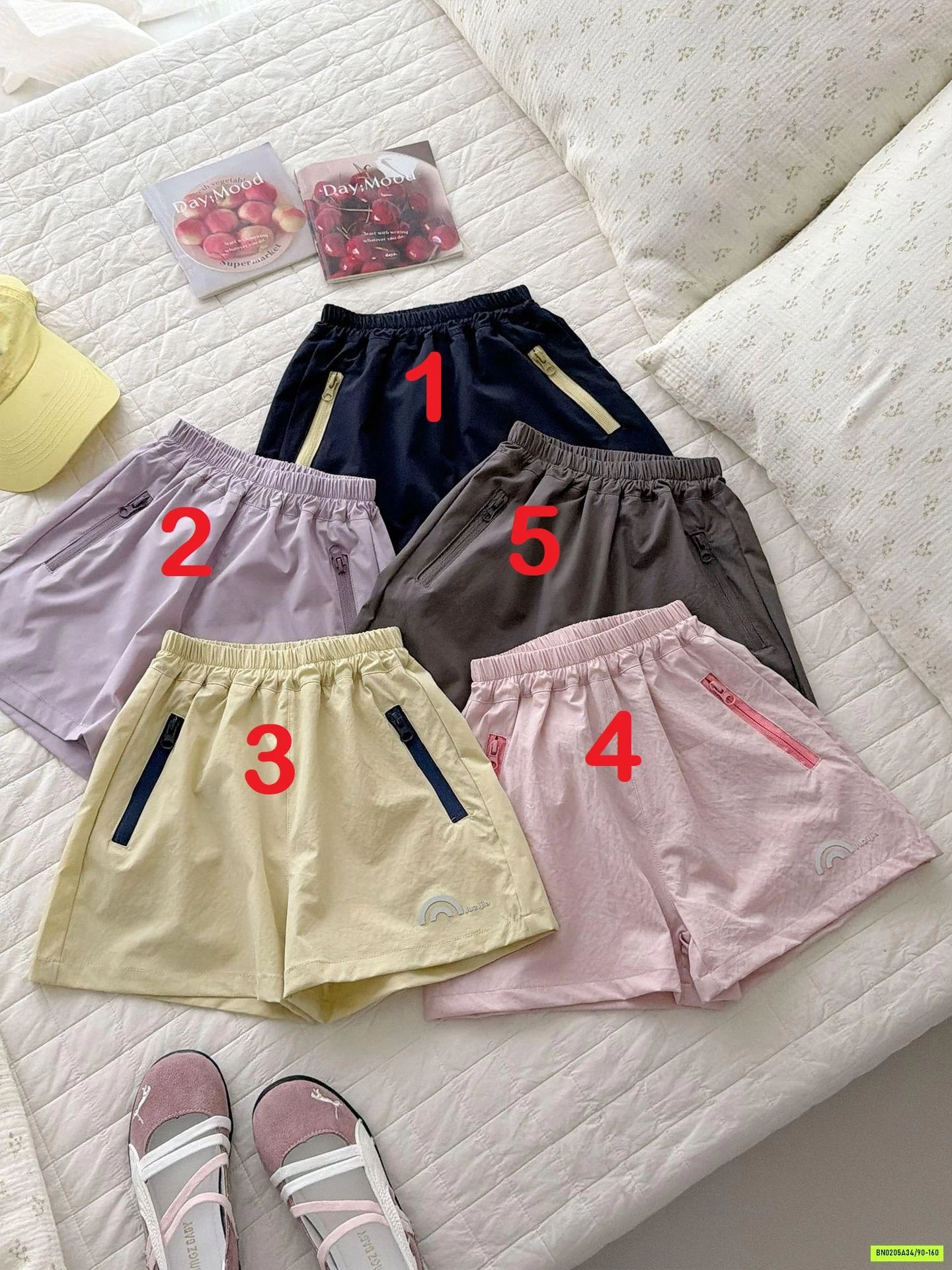 SHORT GIÓ PHỐI MÀU KHÓA