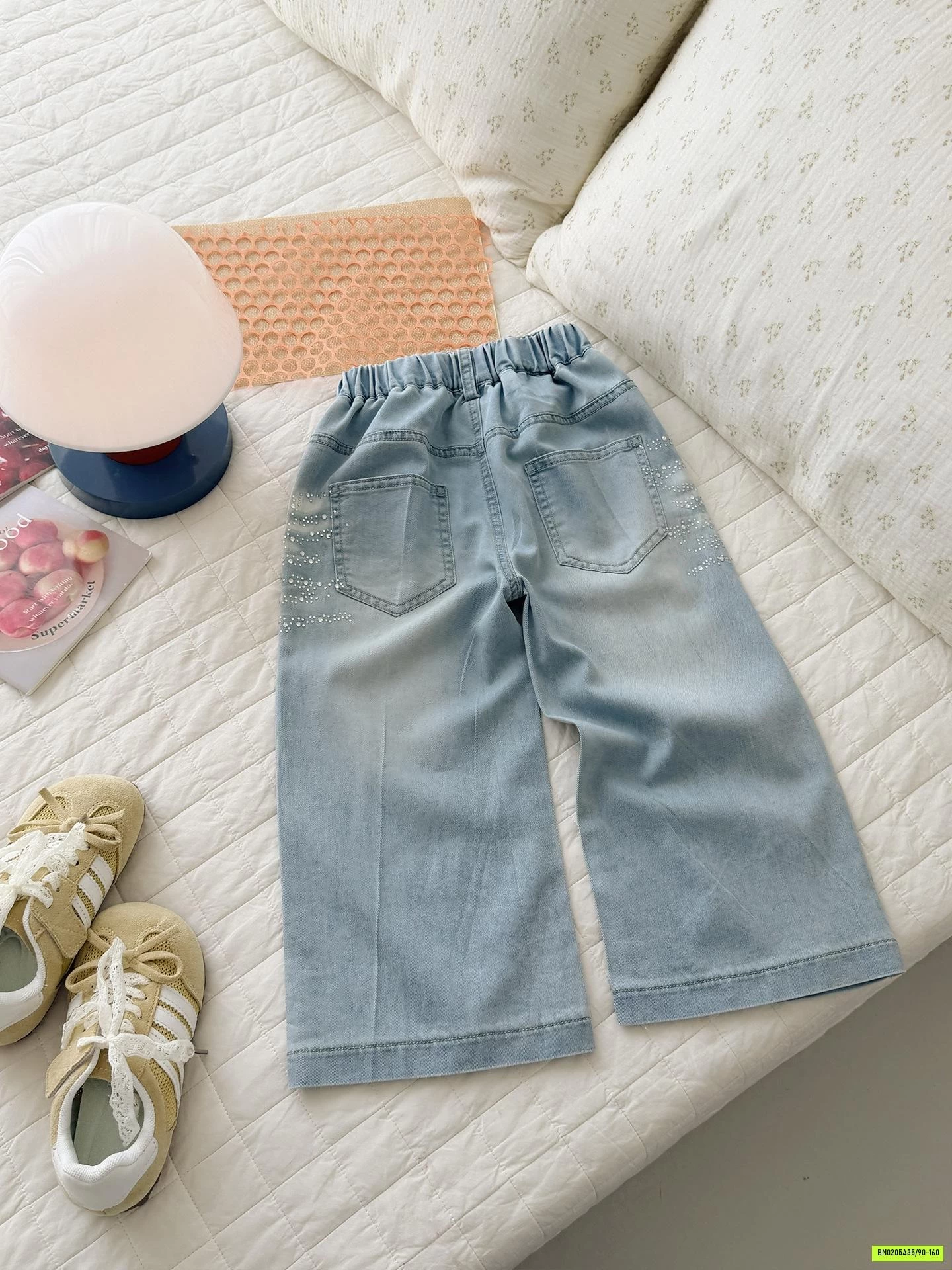 DENIM SUÔNG ĐÍNH ĐÁ