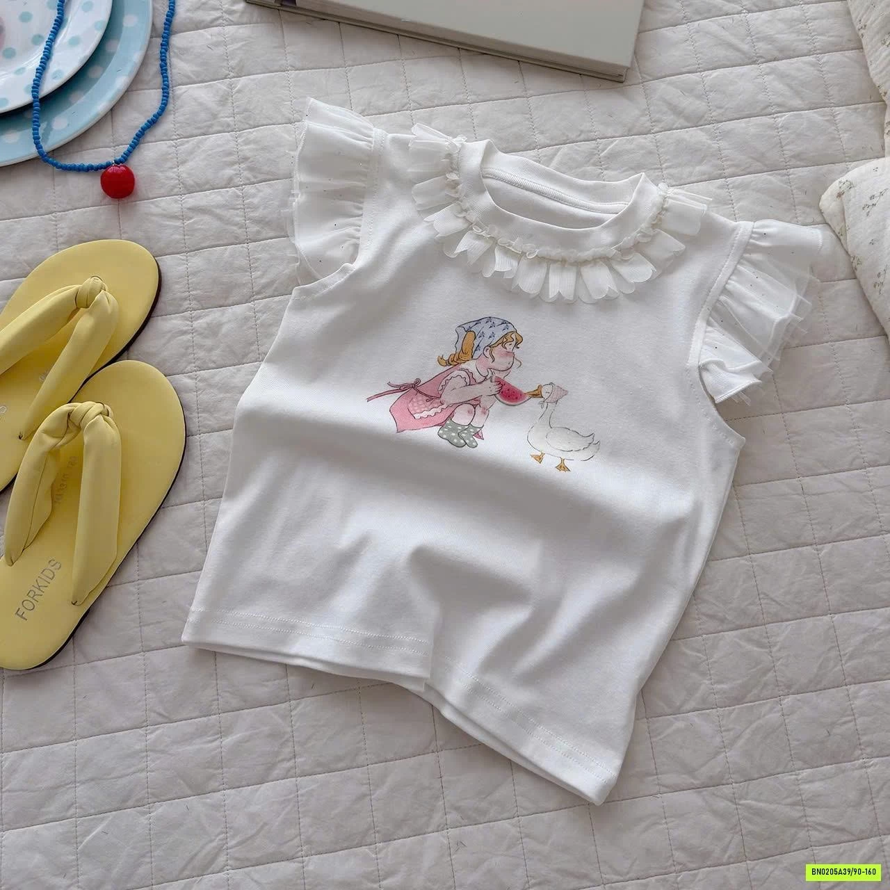 ÁO THUN MIX CV VOAN BÁNH BÈO