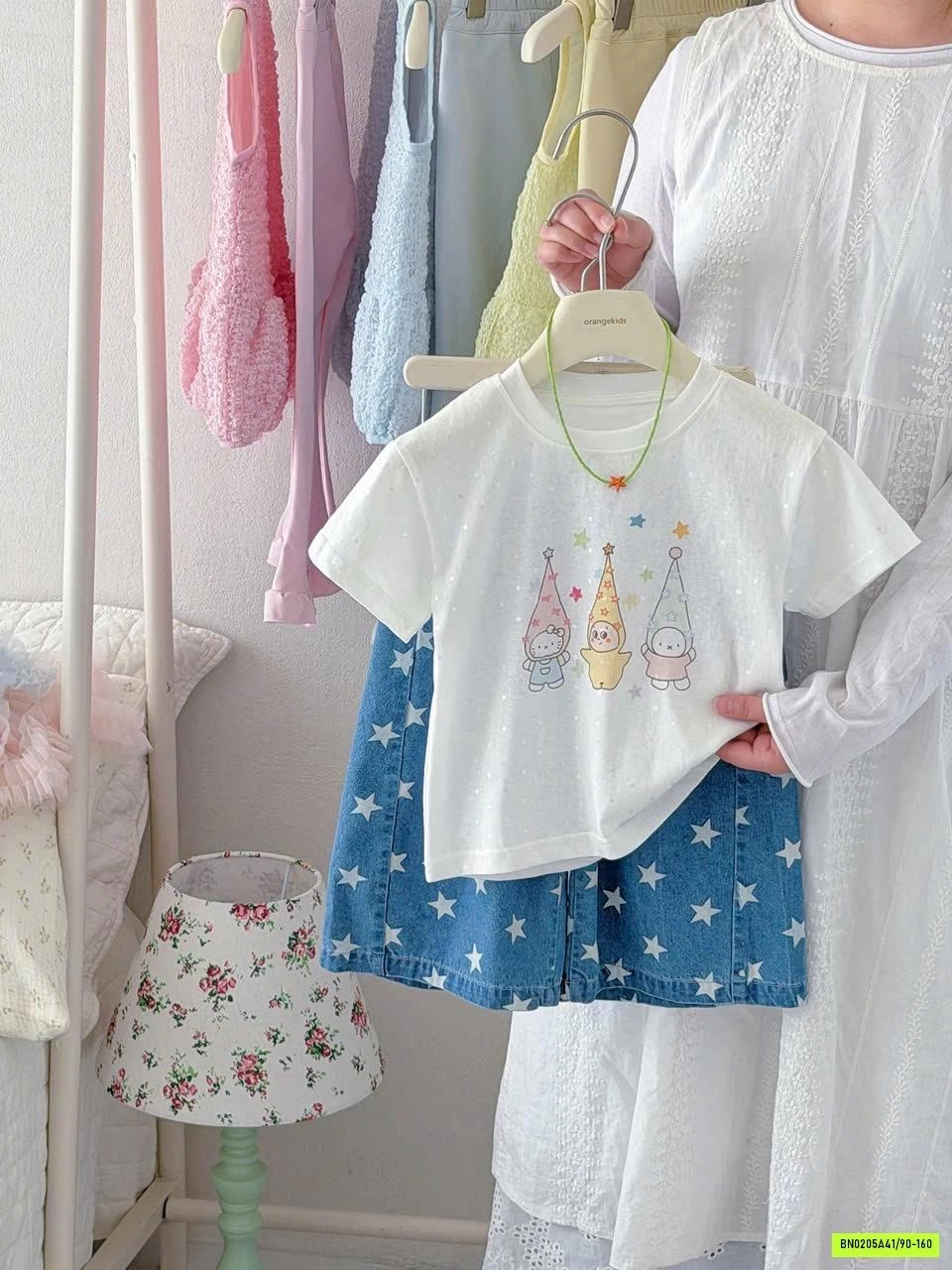 ÁO THUN MIX JEANS LỠ NGÔI SAO