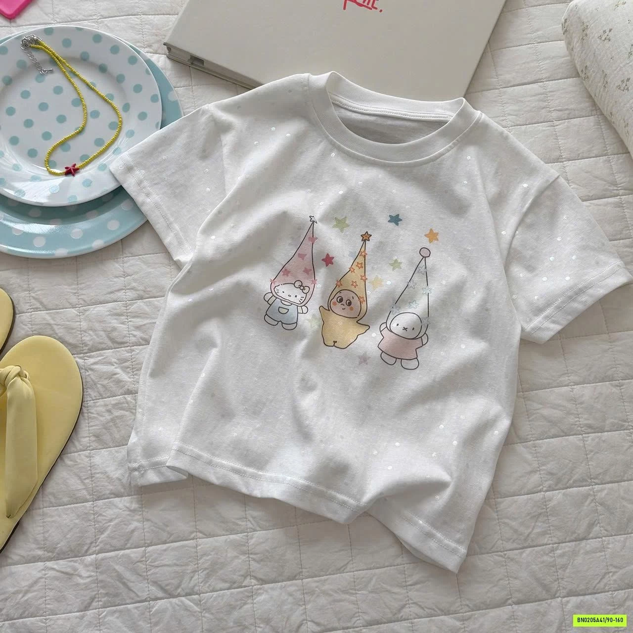 ÁO THUN MIX JEANS LỠ NGÔI SAO