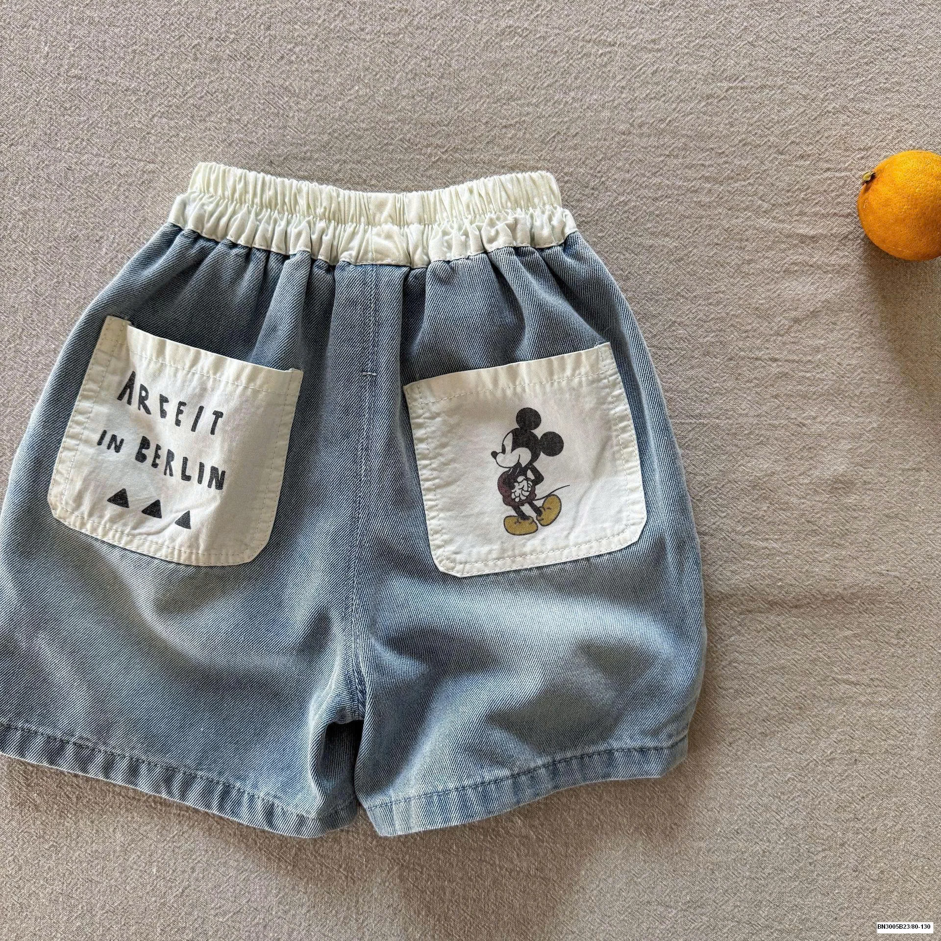 SET ÁO THUN SÁT NÁCH MIX QUẦN SHORT JEAN BÉ TRAI
