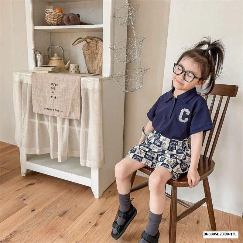 QUẦN SHORT CARO IN HÌNH ĐỒ ĂN NHANH