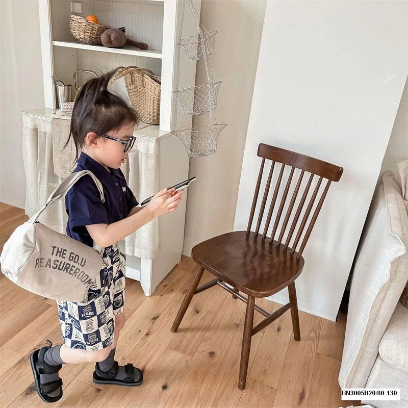 QUẦN SHORT CARO IN HÌNH ĐỒ ĂN NHANH