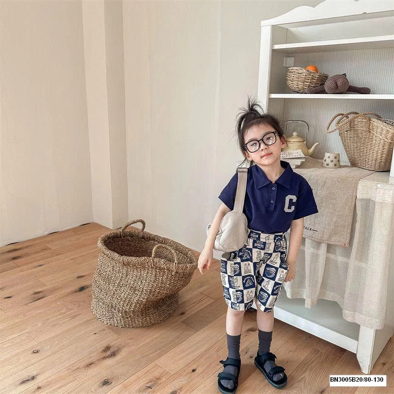 QUẦN SHORT CARO IN HÌNH ĐỒ ĂN NHANH