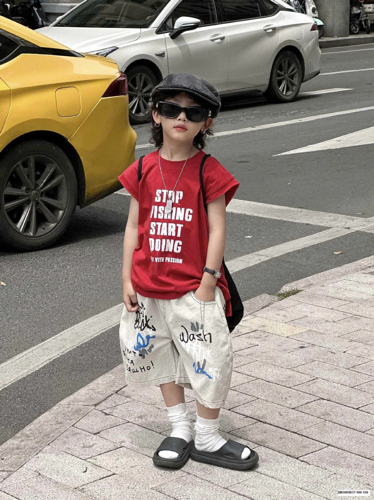 QUẦN IN CHỮ BÉ TRAI