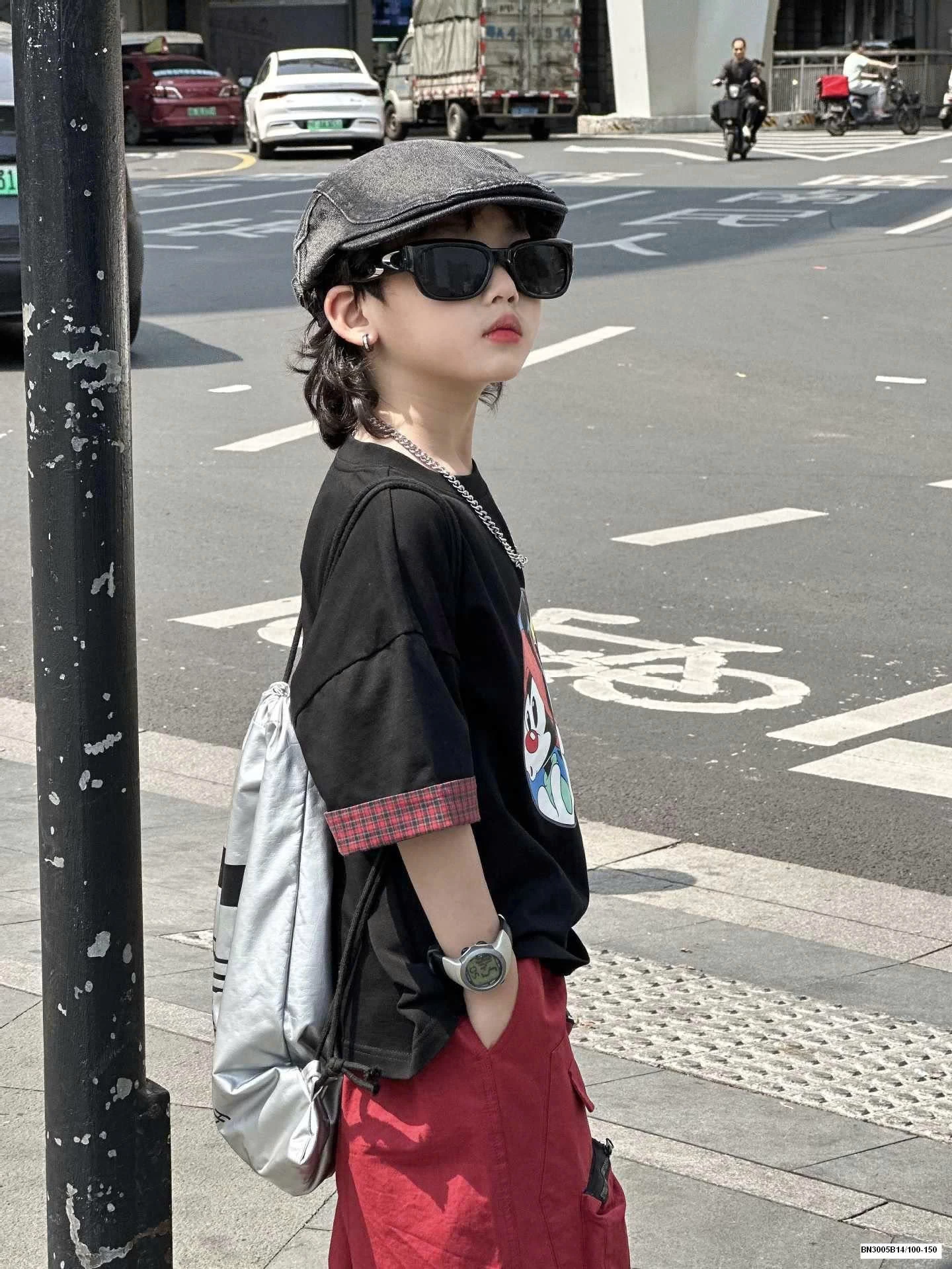 SET ÁO PHÔNG CÚN MIX QUẦN ĐỎ TÚI HỘP