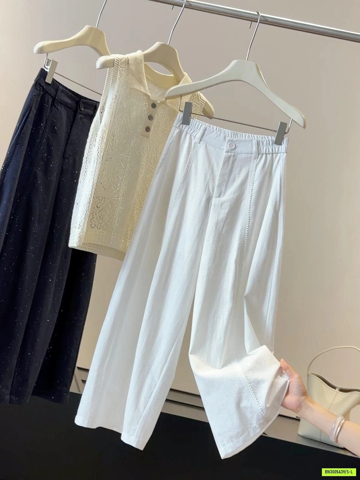 QUẦN SUÔNG CẠP CÚC LƯNG CHUN ANNA