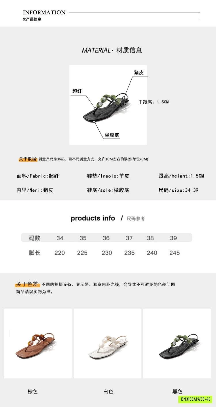 SANDAL XỎ NGÓN QUAI ĐÁ TRÒN
