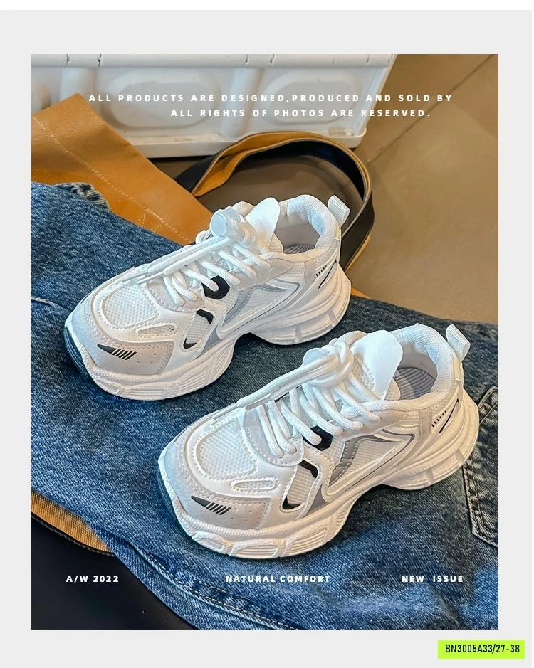 SNEAKER TRẮNG CHO BÉ