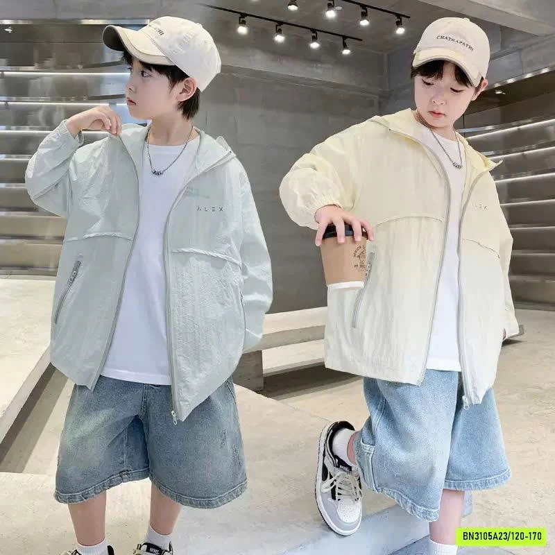 ÁO CHỐNG NẮNG BÉ TRAI SIÊU NHẸ MÁT