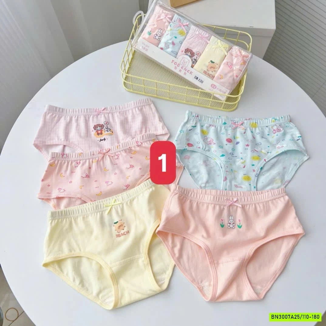 SÉT 5 CHIP TAM GIÁC COTTON HOẠT HÌNH