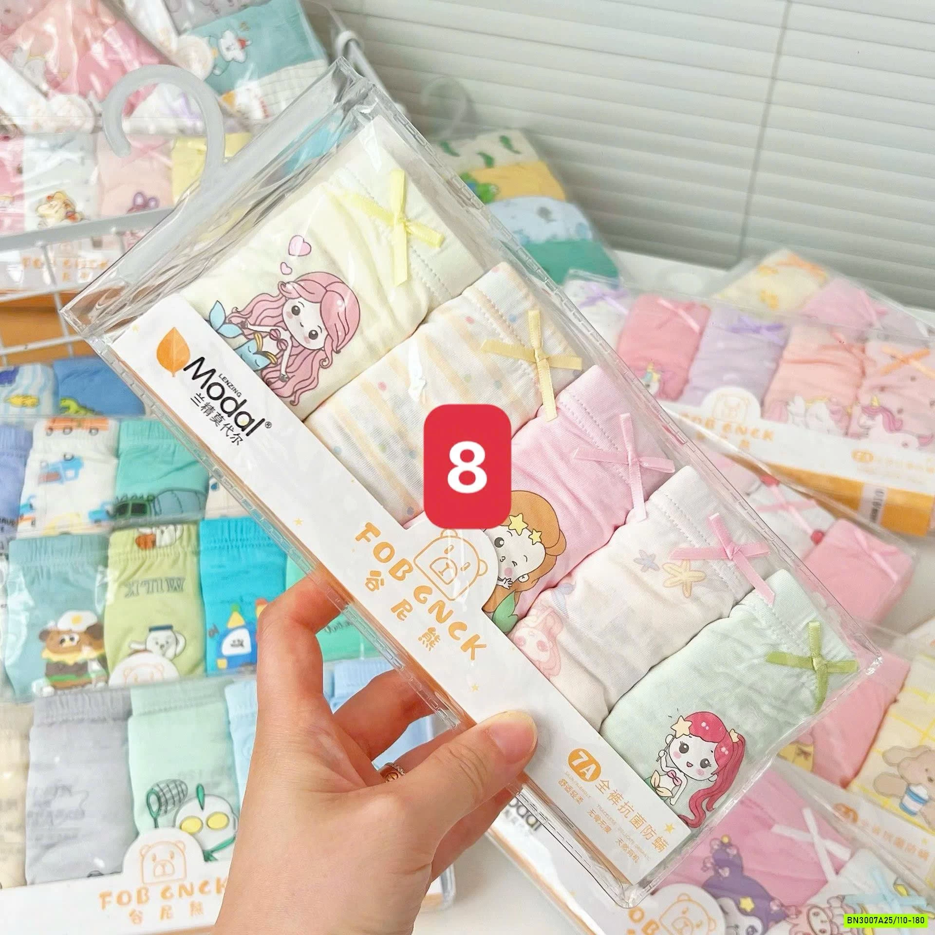 SÉT 5 CHIP TAM GIÁC COTTON HOẠT HÌNH