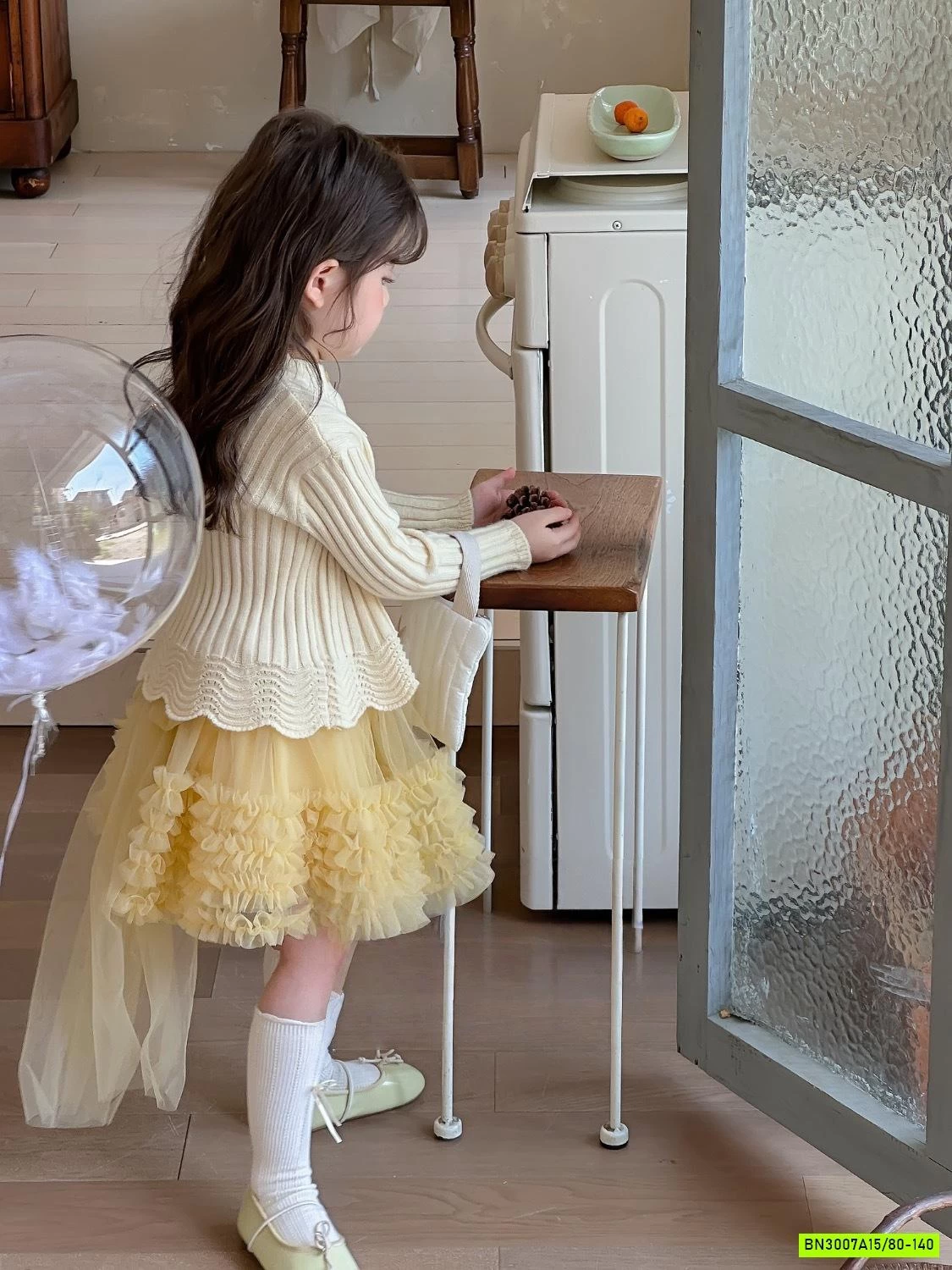 SÉT ÁO LEN+CV TUTU VÀNG CHERRYCOCO