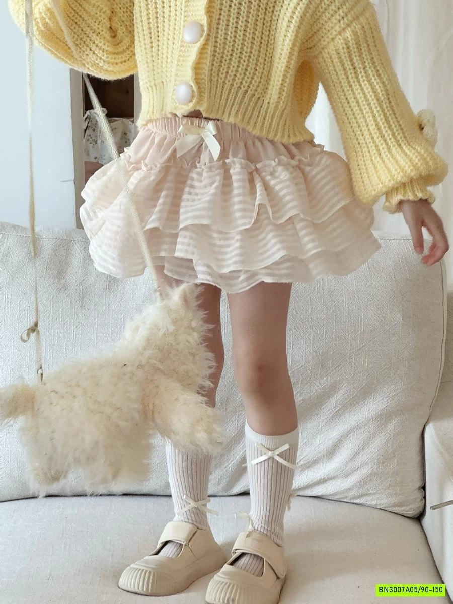 KHOÁC LEN VÀNG MIX QUẦN VÁY BÍ