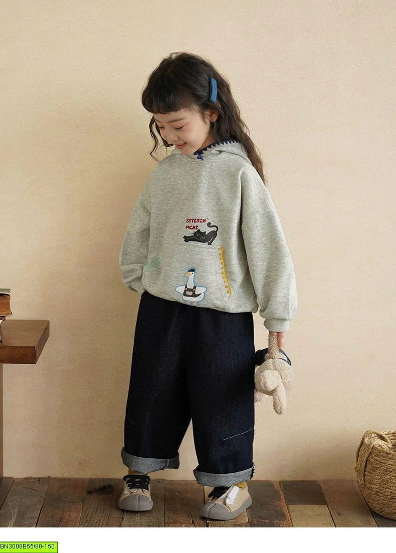 ÁO HOODIE BÉ GÁI HỌA TIẾT HOẠT HÌNH