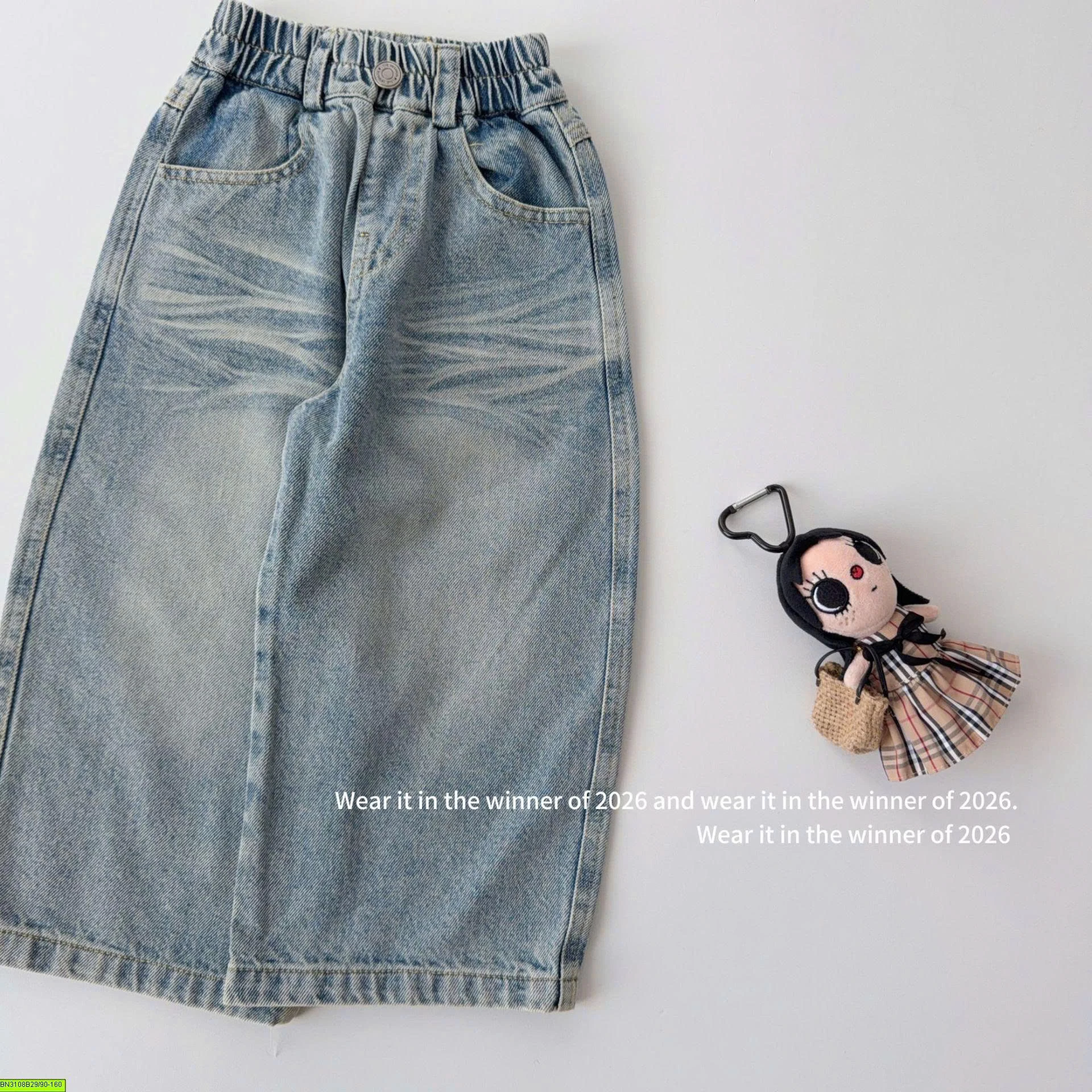 QUẦN JEAN ỐNG SUÔNG TÚI HỌA TIẾT T&Q KIDS