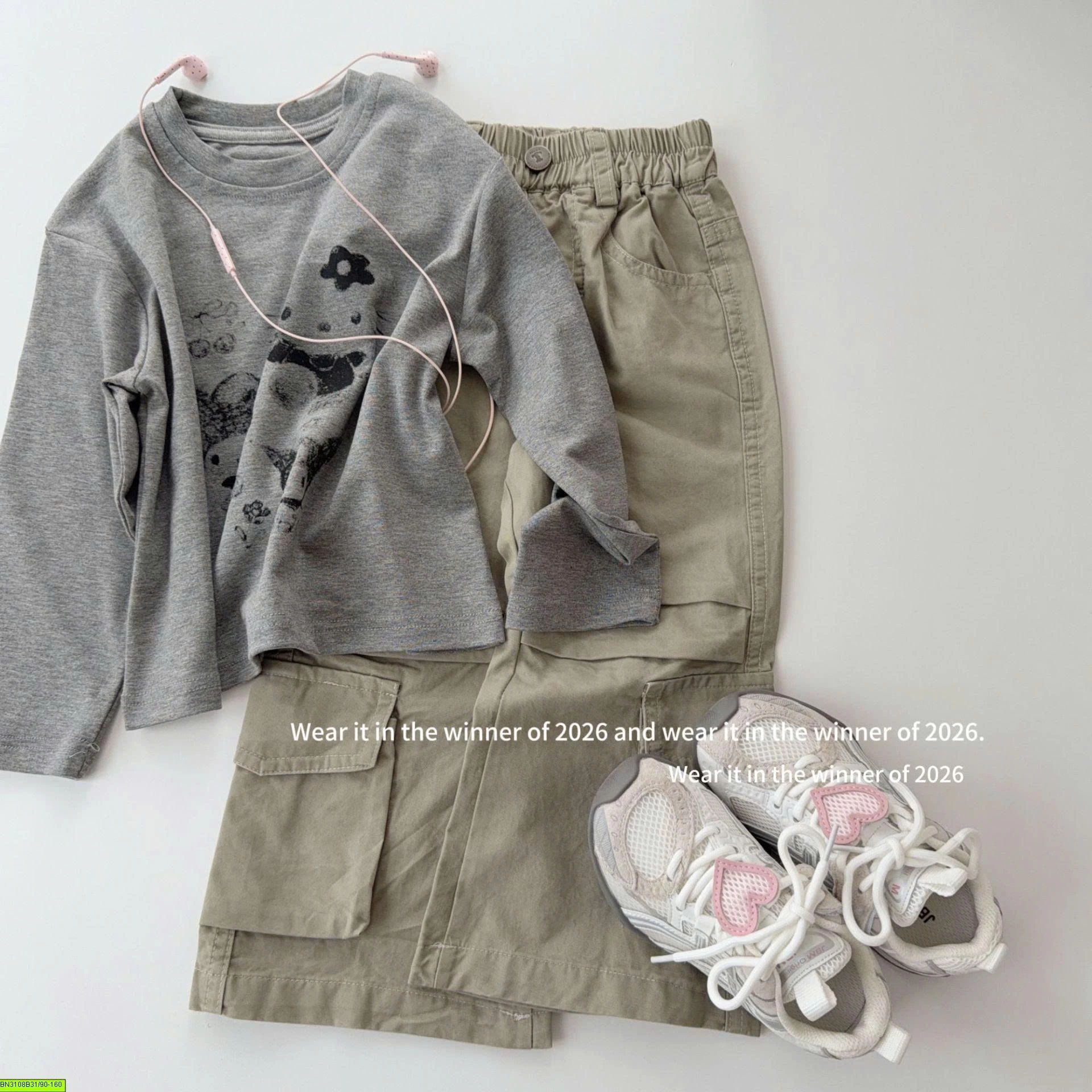 ÁO THUN XÁM IN HÌNH T&Q KIDS
