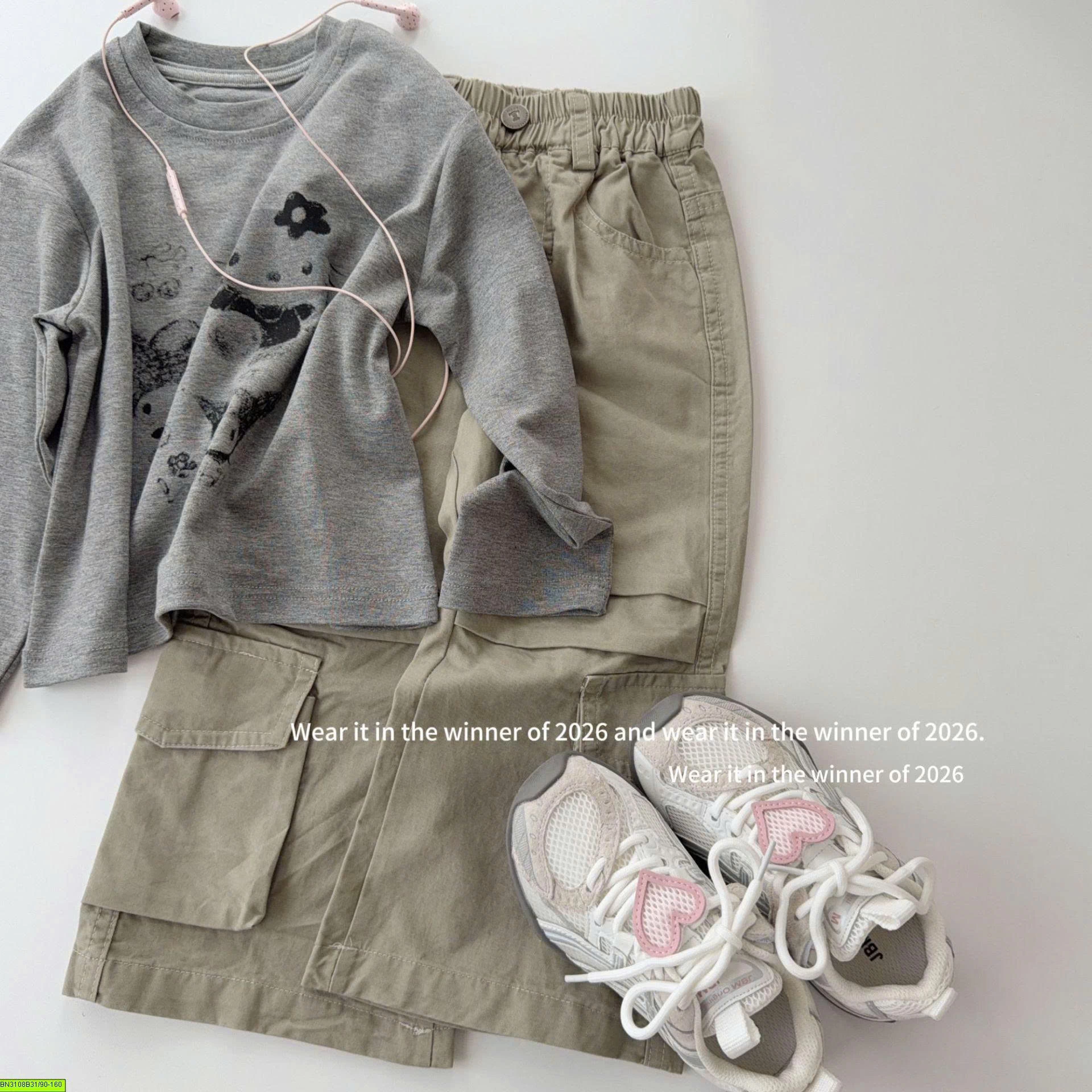 ÁO THUN XÁM IN HÌNH T&Q KIDS