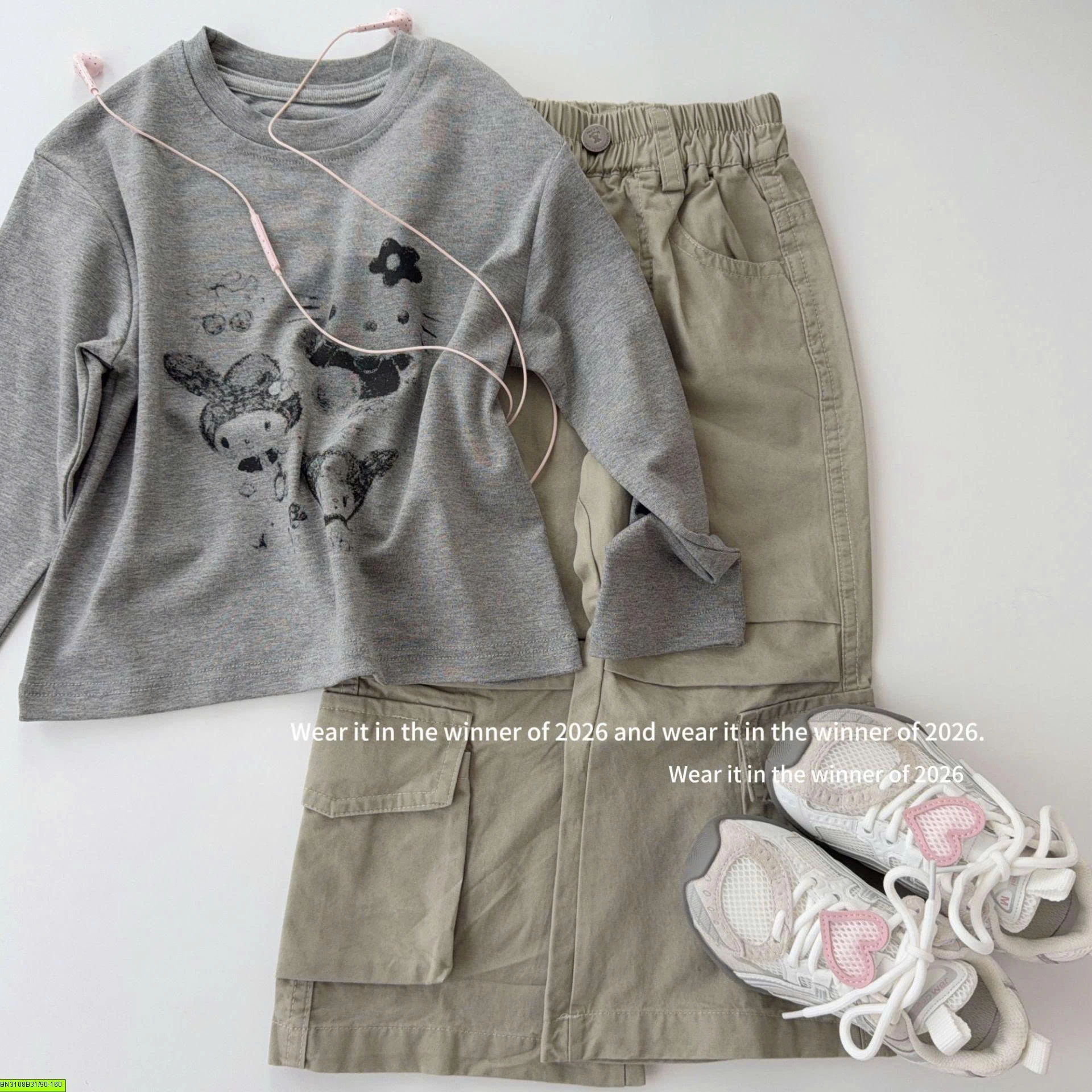ÁO THUN XÁM IN HÌNH T&Q KIDS
