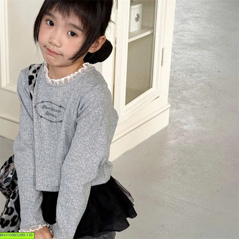ÁO THUN PHỐI VIỀN REN ADBABY