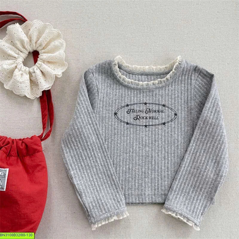ÁO THUN PHỐI VIỀN REN ADBABY