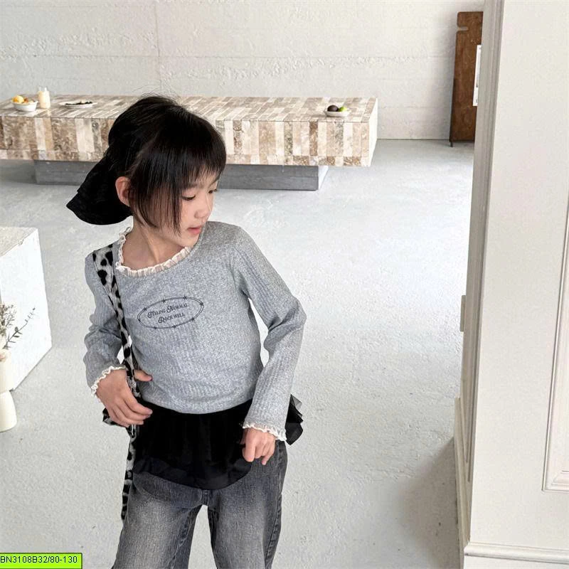 ÁO THUN PHỐI VIỀN REN ADBABY