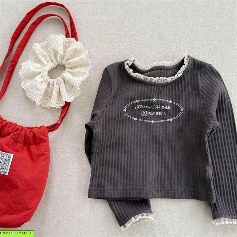 ÁO THUN PHỐI VIỀN REN ADBABY