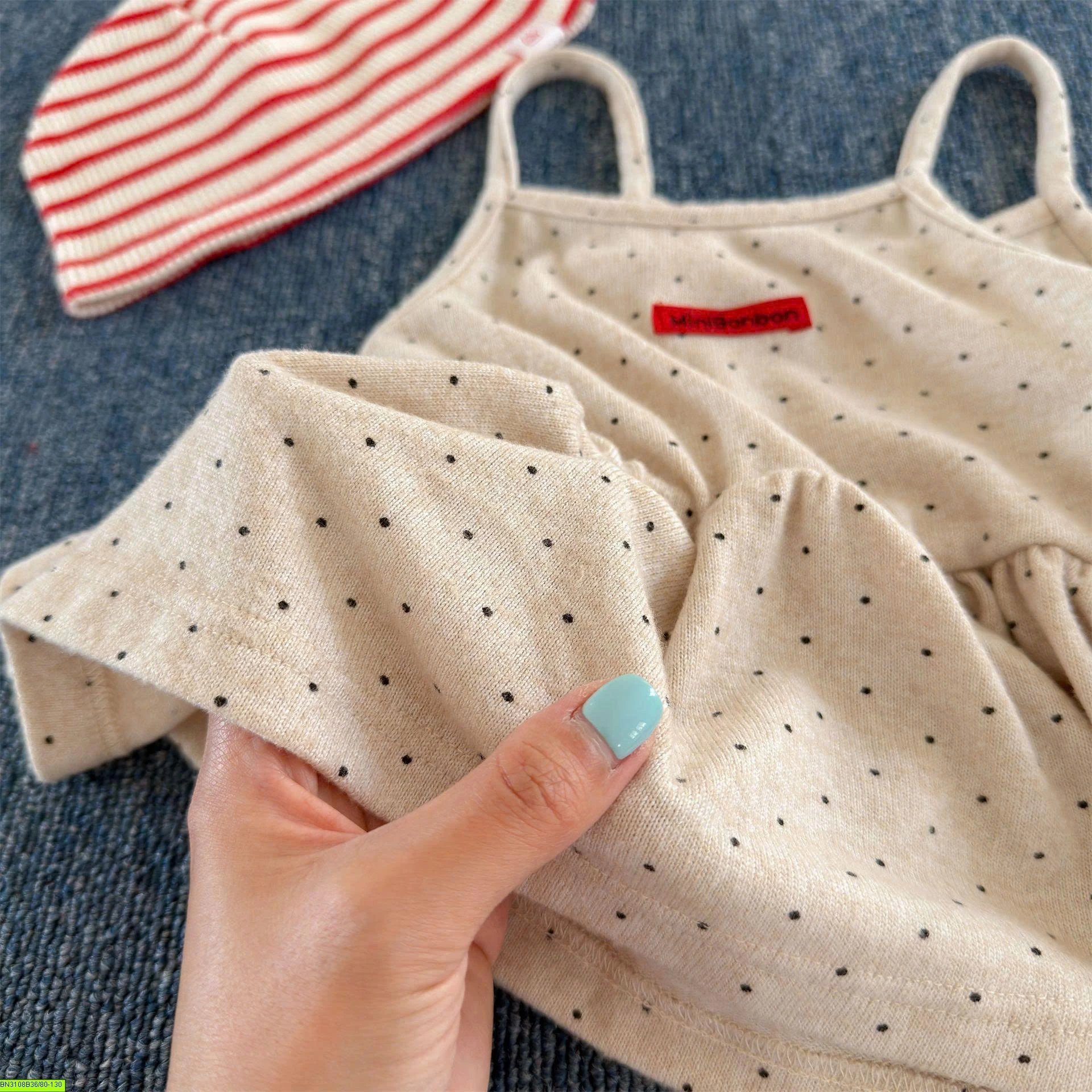ÁO 2 DÂY CHẤM BI ADBABY