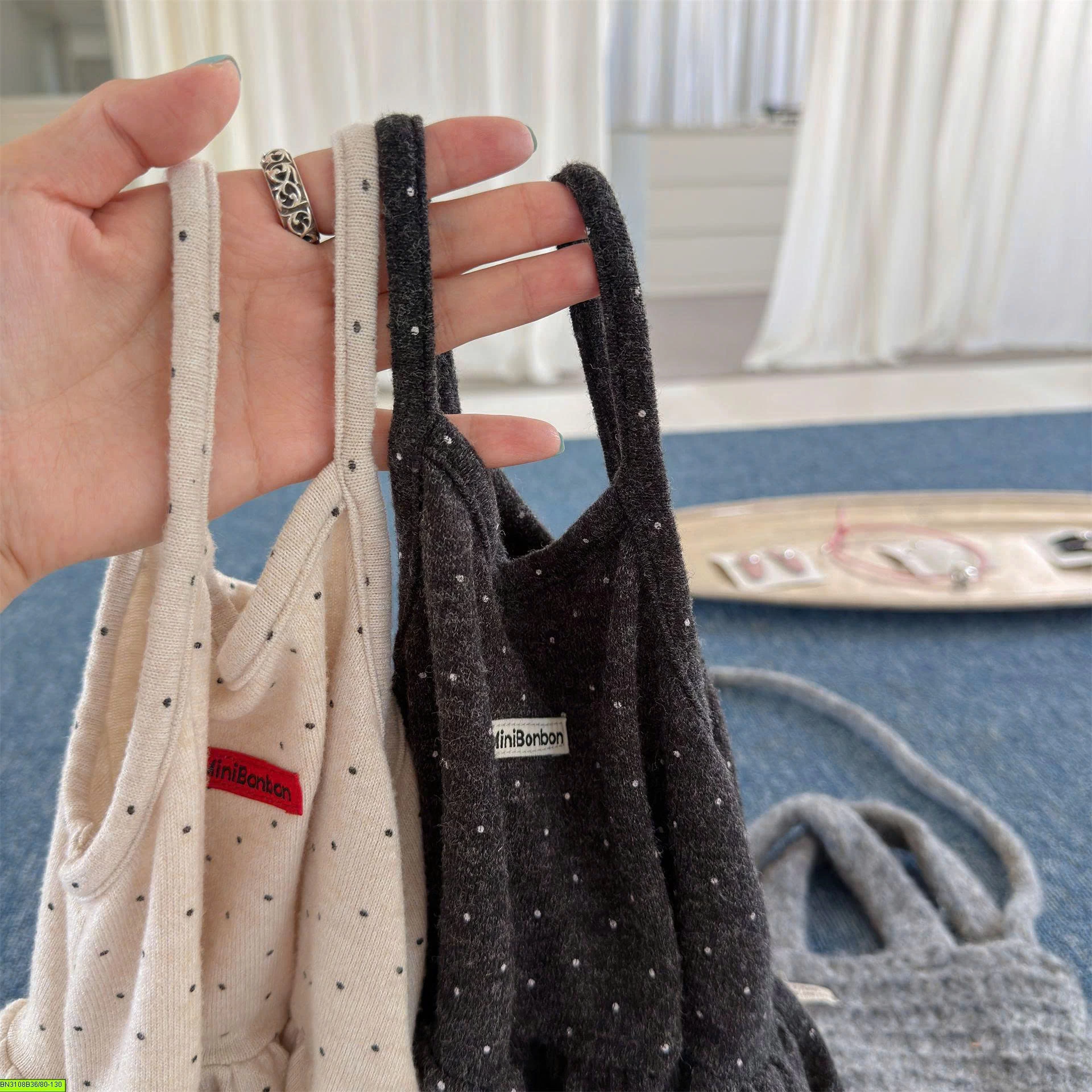 ÁO 2 DÂY CHẤM BI ADBABY
