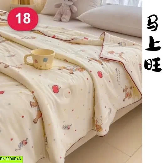 CHĂN HÈ COTTON IN HỌA TIẾT