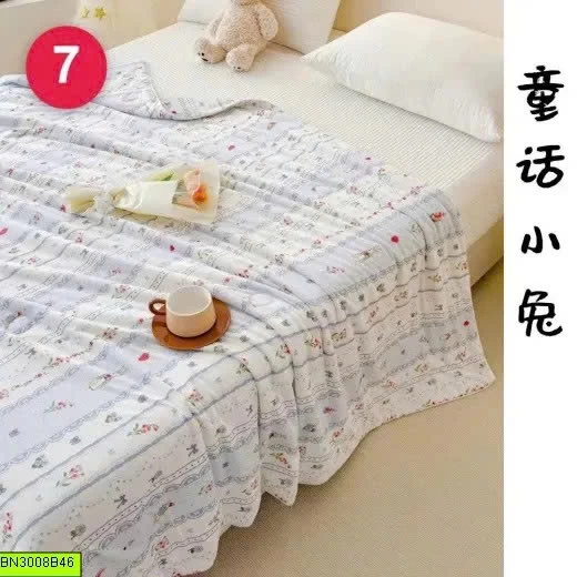 CHĂN HÈ COTTON IN HỌA TIẾT