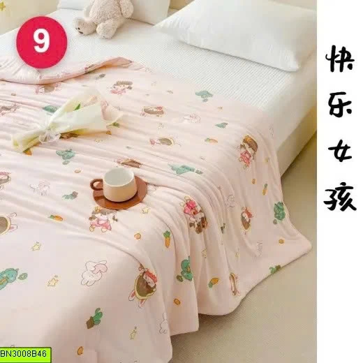 CHĂN HÈ COTTON IN HỌA TIẾT