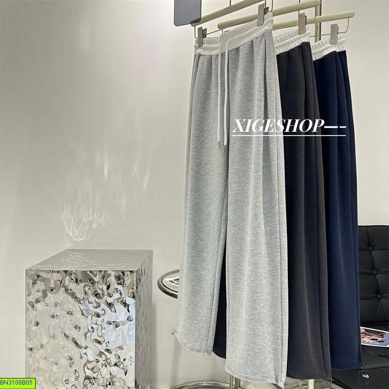 QUẦN SUÔNG COTTON PHỐI MÀU CẠP
