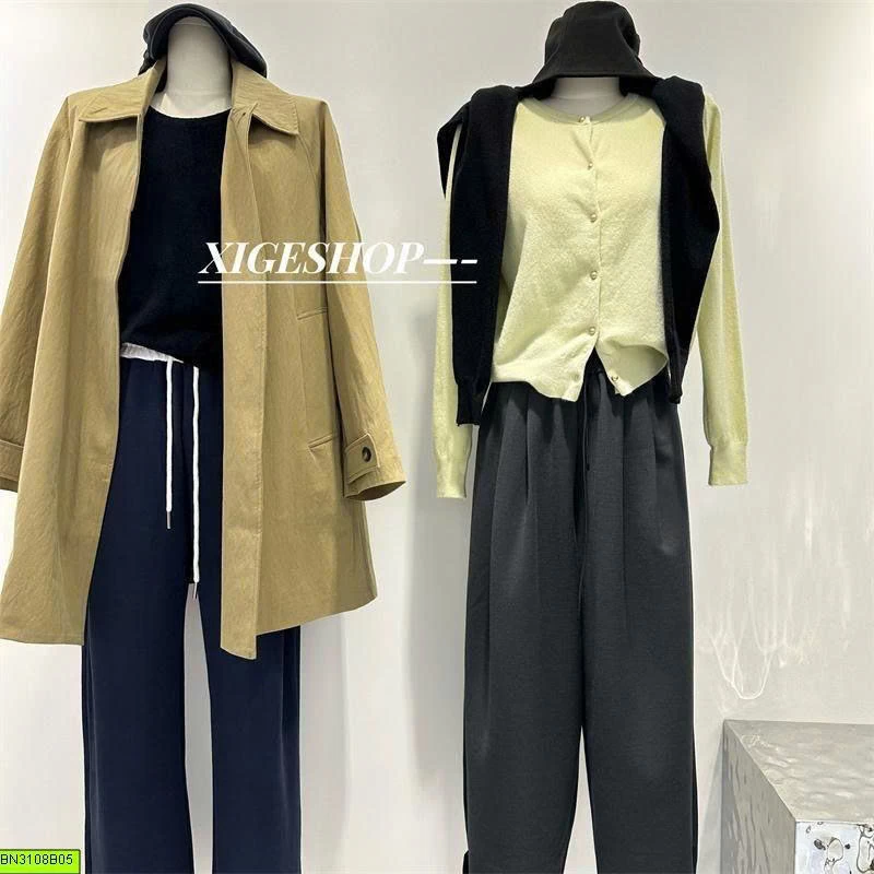 QUẦN SUÔNG COTTON PHỐI MÀU CẠP