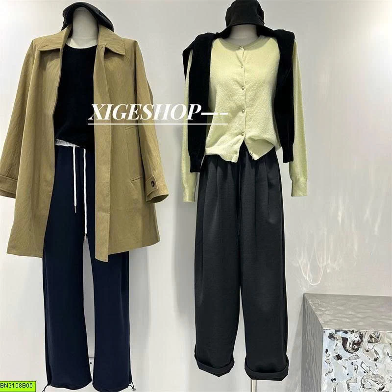 QUẦN SUÔNG COTTON PHỐI MÀU CẠP