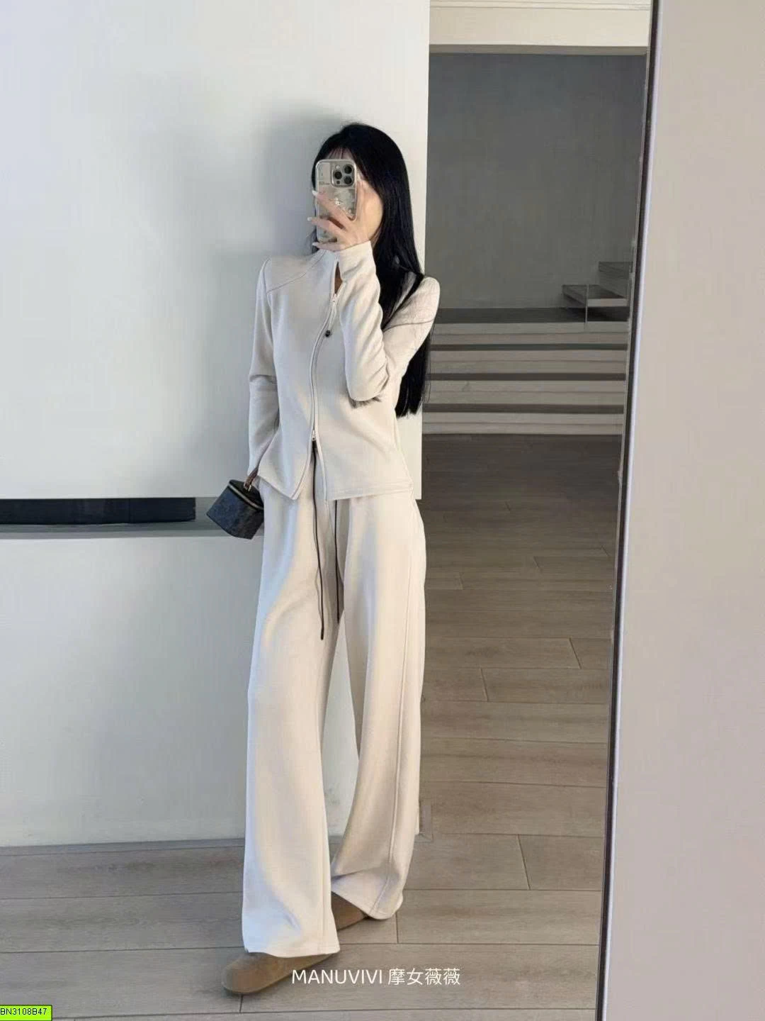 SET NỈ ÁO KHOÁC KHÓA KÉO MANUVIVI