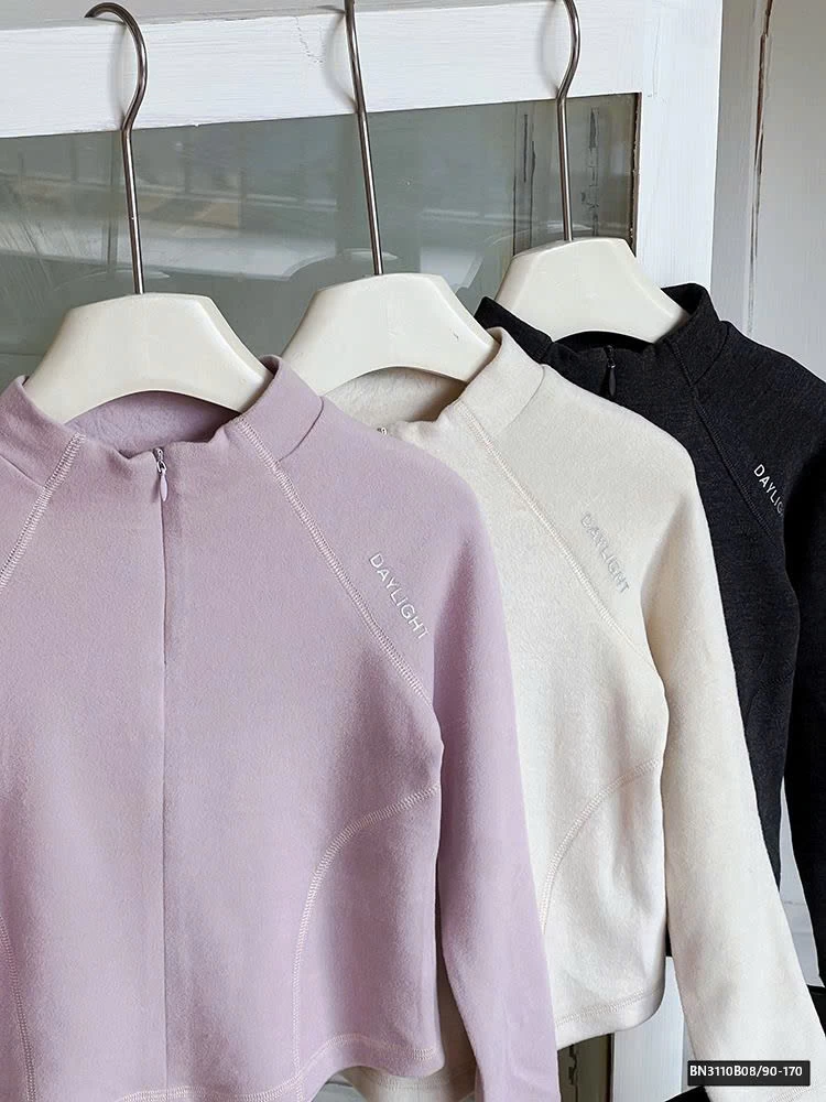 ÁO NỈ BÔNG CỔ  KÉO KHÓA AMBB 25G047