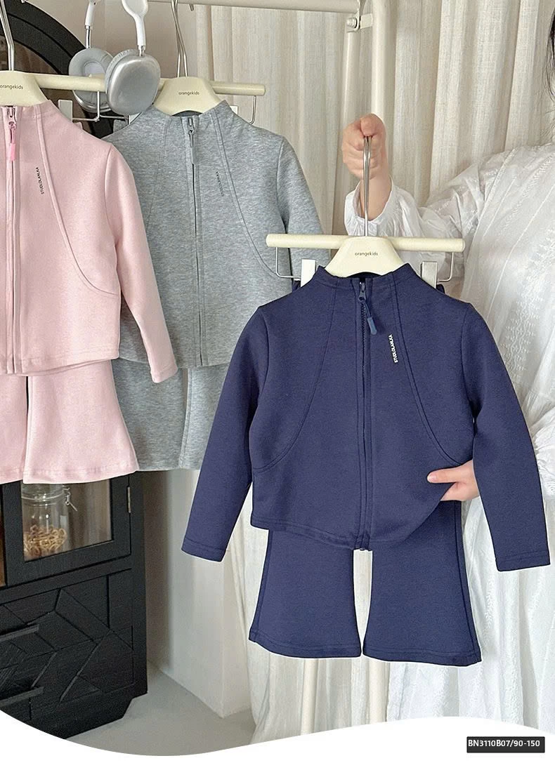 BỘ NỈ TRƠN QUẦN LOE BÉ GÁI