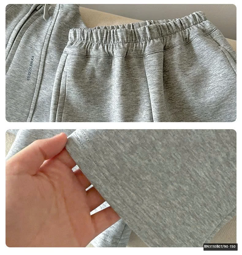 BỘ NỈ TRƠN QUẦN LOE BÉ GÁI