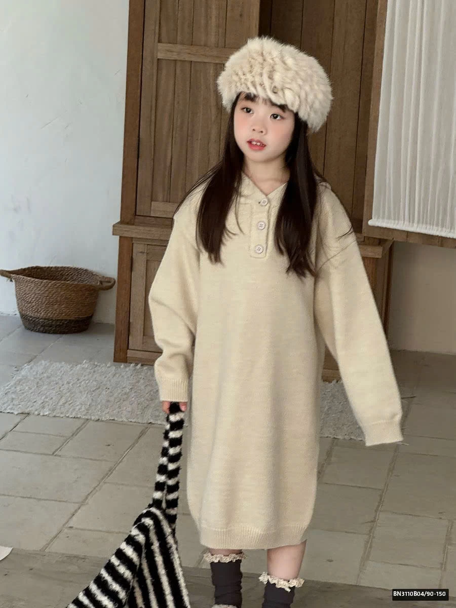 VÁY LEN DÁNG SUÔNG CÓ MŨ