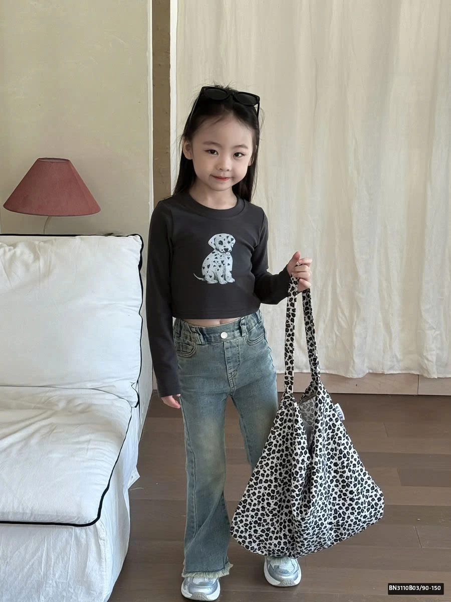 QUẦN JEAN ỐNG LOE CẠP CHUN