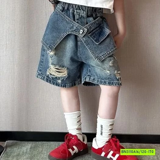 CROP TOP MIX SHORT JEANS CÁ TÍNH