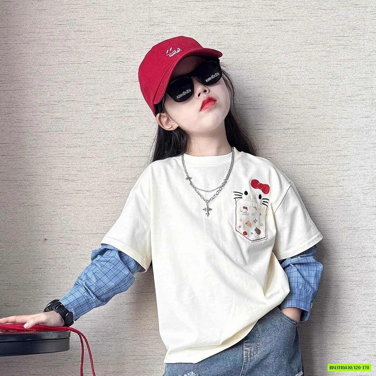 ÁO THUN GIẢ 2 LỚP MIX JEANS RÁCH PHỐI MÀU