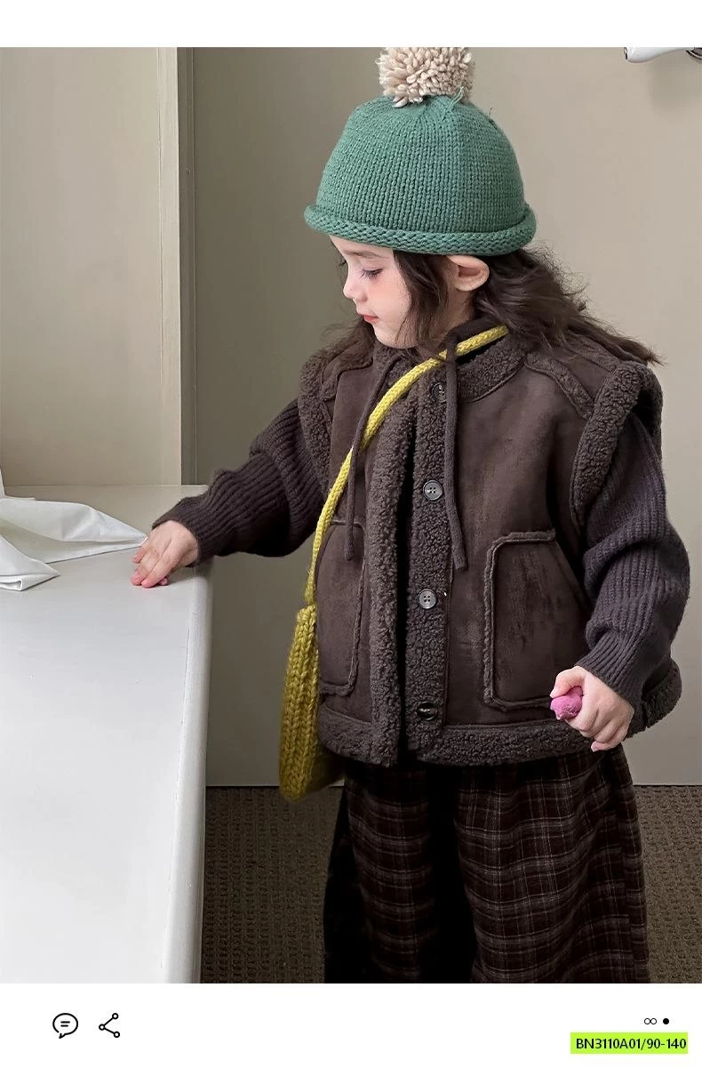 KHOÁC GILE LÔNG CỪU VINTAGE