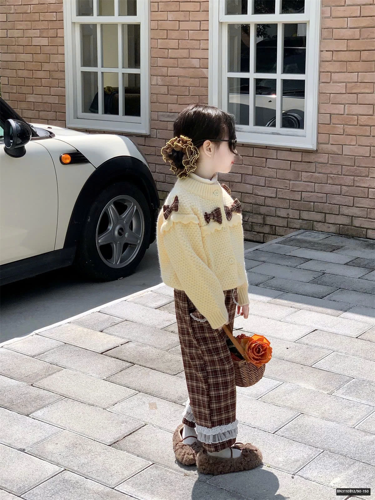 SET ÁO LEN NƠ MIX QUẦN KẺ BG